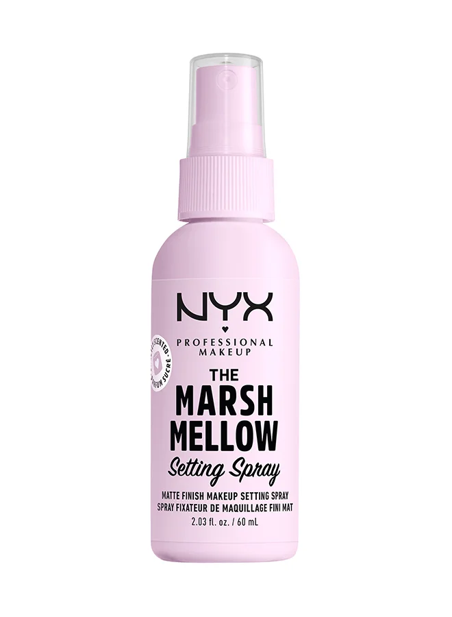 NYX Professional Makeup Marshmellow Matte Setting Spray Long-Lasting Finish For All Skin Types (60 mL) fgz2f