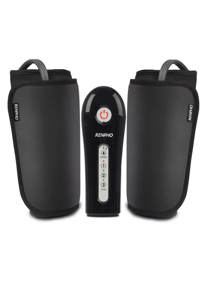 Premium Air Compression Leg Massager for Feet and Calves (Black, One Size) ecsl6