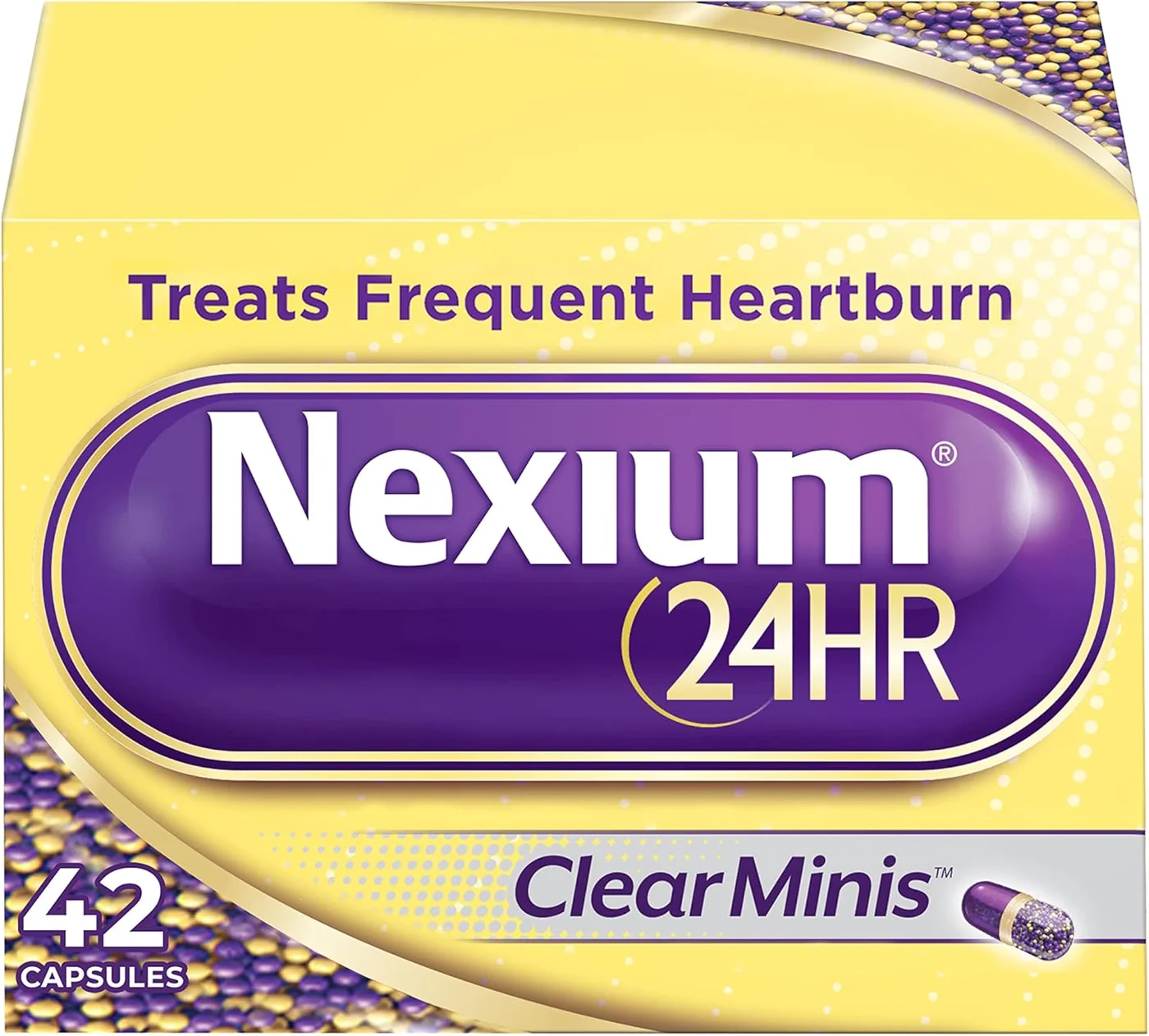 Acid Reducer Delayed Release Capsules for Frequent Heartburn Relief (Esomeprazole Magnesium, 42 Count) f2og2