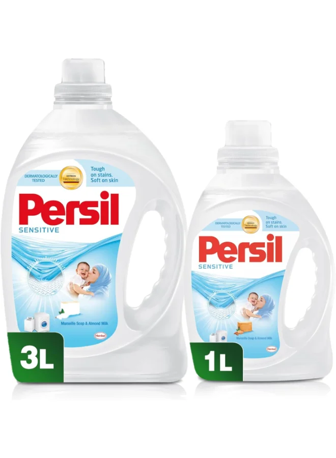 Sensitive Liquid Laundry Detergent (4L) Premium Hypoallergenic Formula for Delicate Fabrics uz306