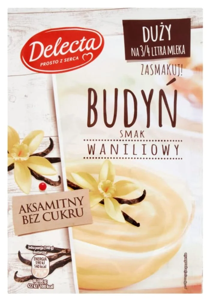 Delecta Vanilla Pudding Mix Premium Dessert Base (5 Pack, 320g) 2rz0x
