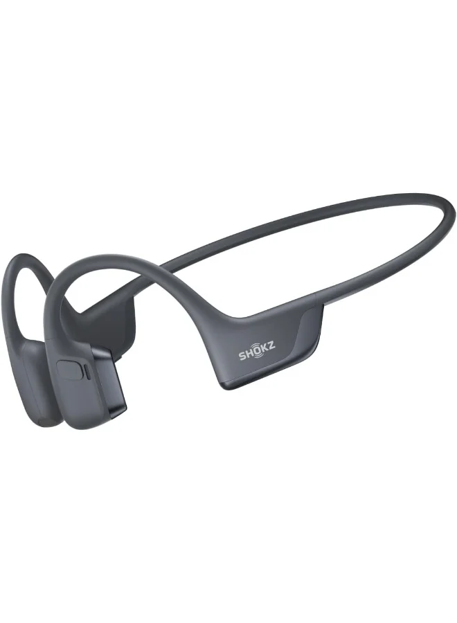 Premium Bone Conduction Sport Headphones Open-Ear Wireless Workout Headset with Reflective Strip and Smart Mic (Black) u92rb