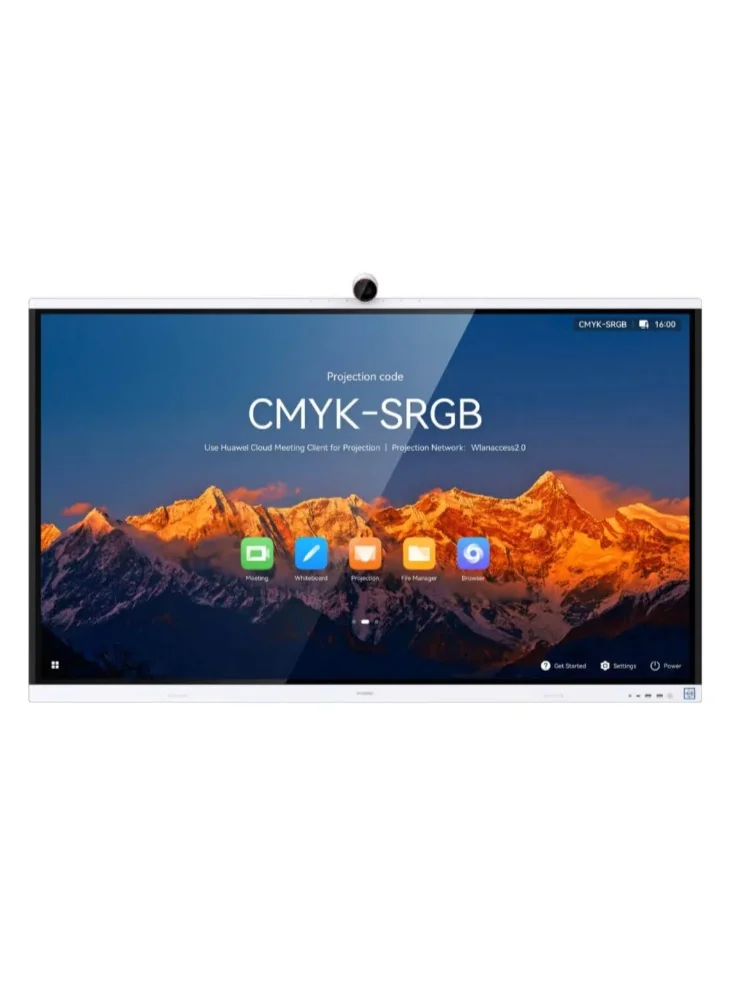Premium 75-inch 4K UHD Interactive Smart Display with AI Camera and 20-Point Touchscreen for Business and Education (Black, 75-inch) 04p66