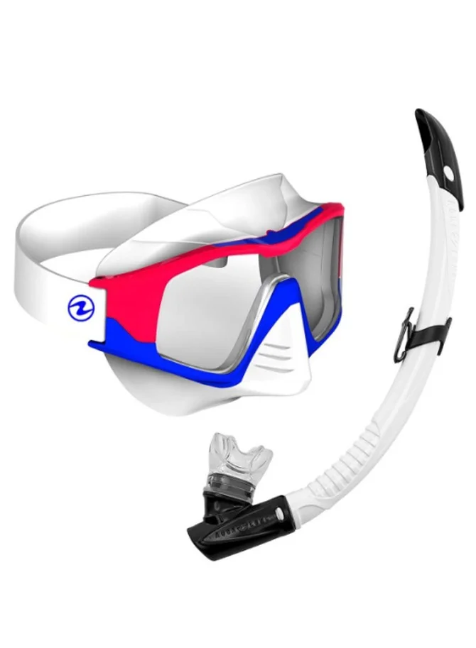 Aqualung Vita Snorkeling Set Premium Diving Mask and Dry Snorkel Combo (One Size, Adult) 1y8ms