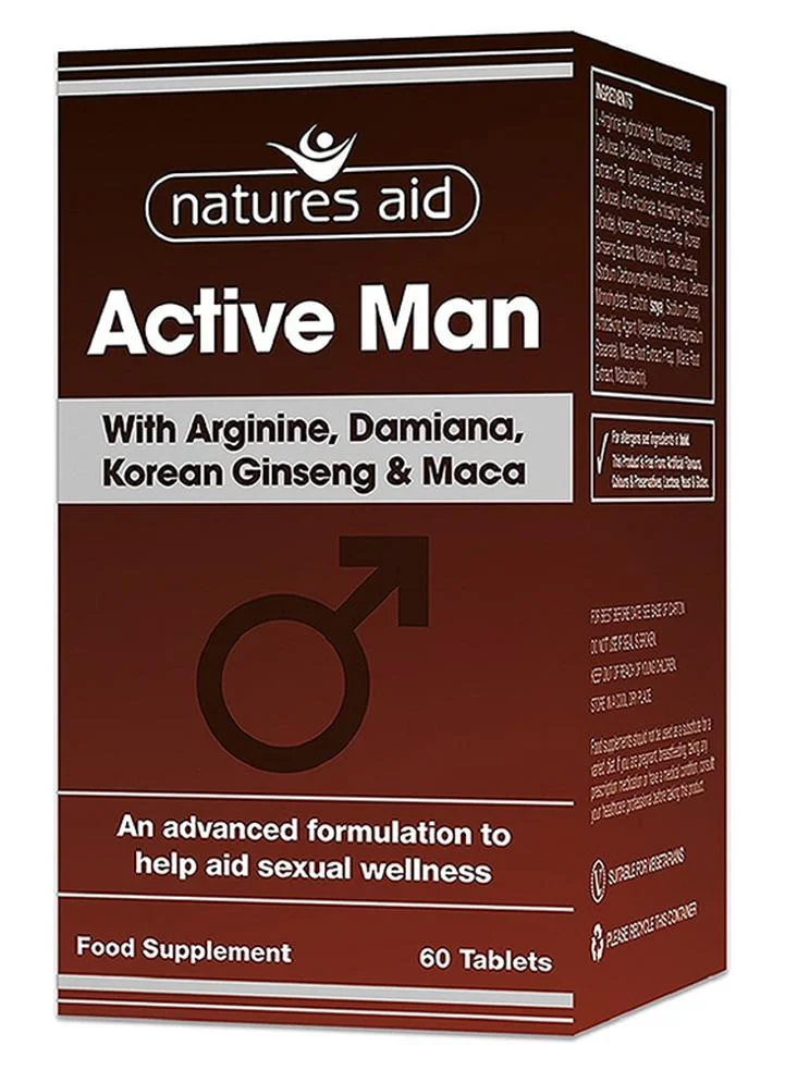 Natures Aid Active Man Daily Supplement Tablets (60 Tablets) cbiwn