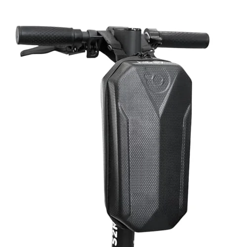 Premium Electric Scooter Handlebar Storage Bag Waterproof Hardshell EVA Organizer for Chargers and Personal Essentials (4L) kee6y