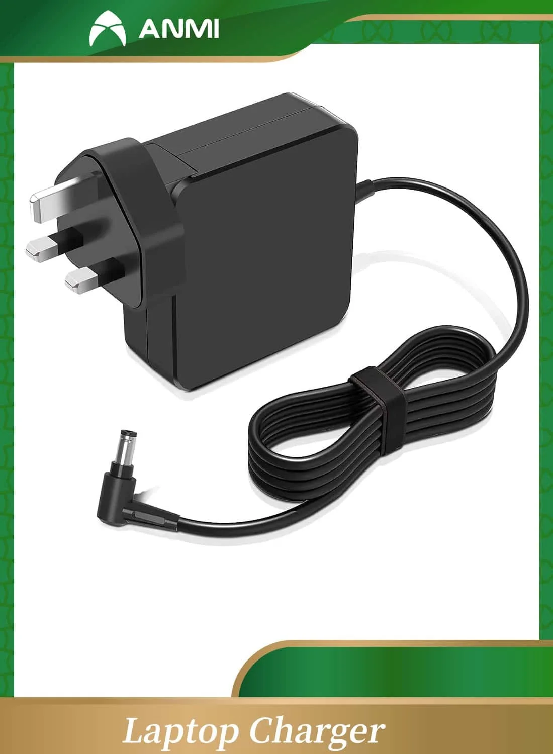 Anmi 65W Laptop Power Adapter Charger (20V 3.25A) with 4.0 x 1.7 mm Connector Tip for Premium Notebook Series xri8n