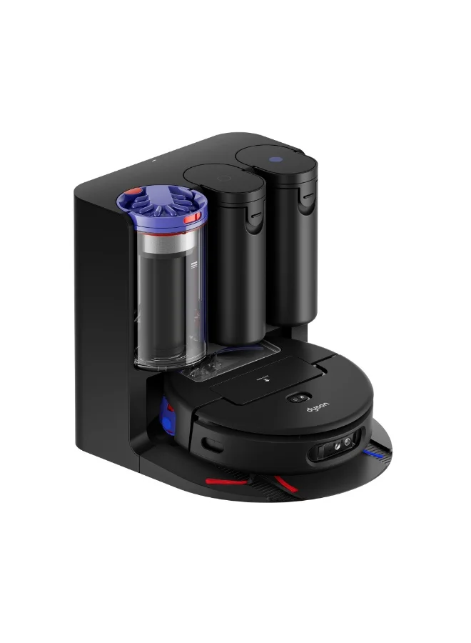 Premium Robotic Vacuum and Mop 2-in-1 with Self-Emptying Base and 18000Pa Suction (Black, 3 L) v6471