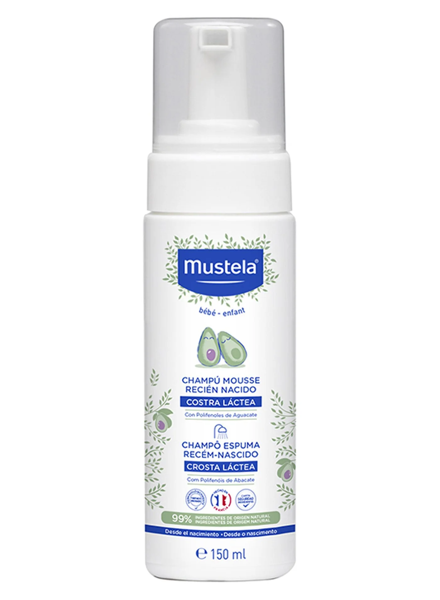 Gentle Foam Shampoo with Avocado Polyphenols for Newborns (150 mL) 1nlr9