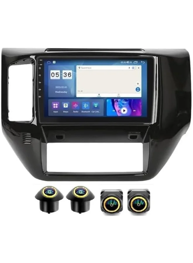 SHEZA STAR Android Car Stereo for Patrol VTEC Safari 2004-2020, 9 Inch IPS QLED Display, 4GB RAM 64GB ROM, Wireless Carplay & 360D Camera System 8q8w4