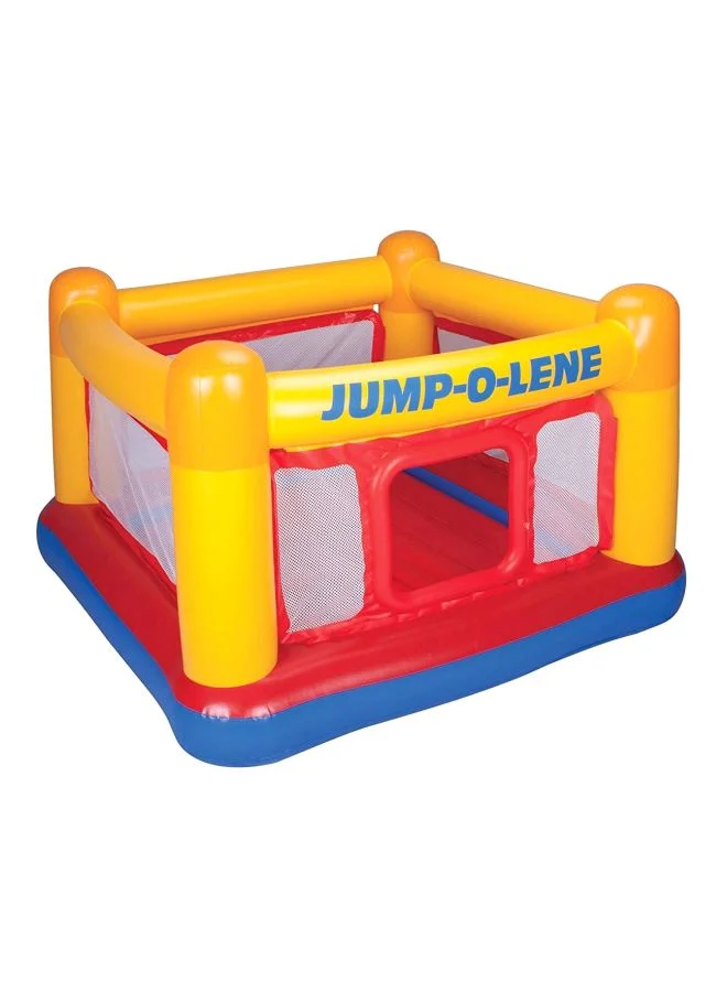 Inflatable Bouncer Castle Premium PVC Jumping Activity Center for Kids (174 cm x 174 cm x 112 cm) v2stv