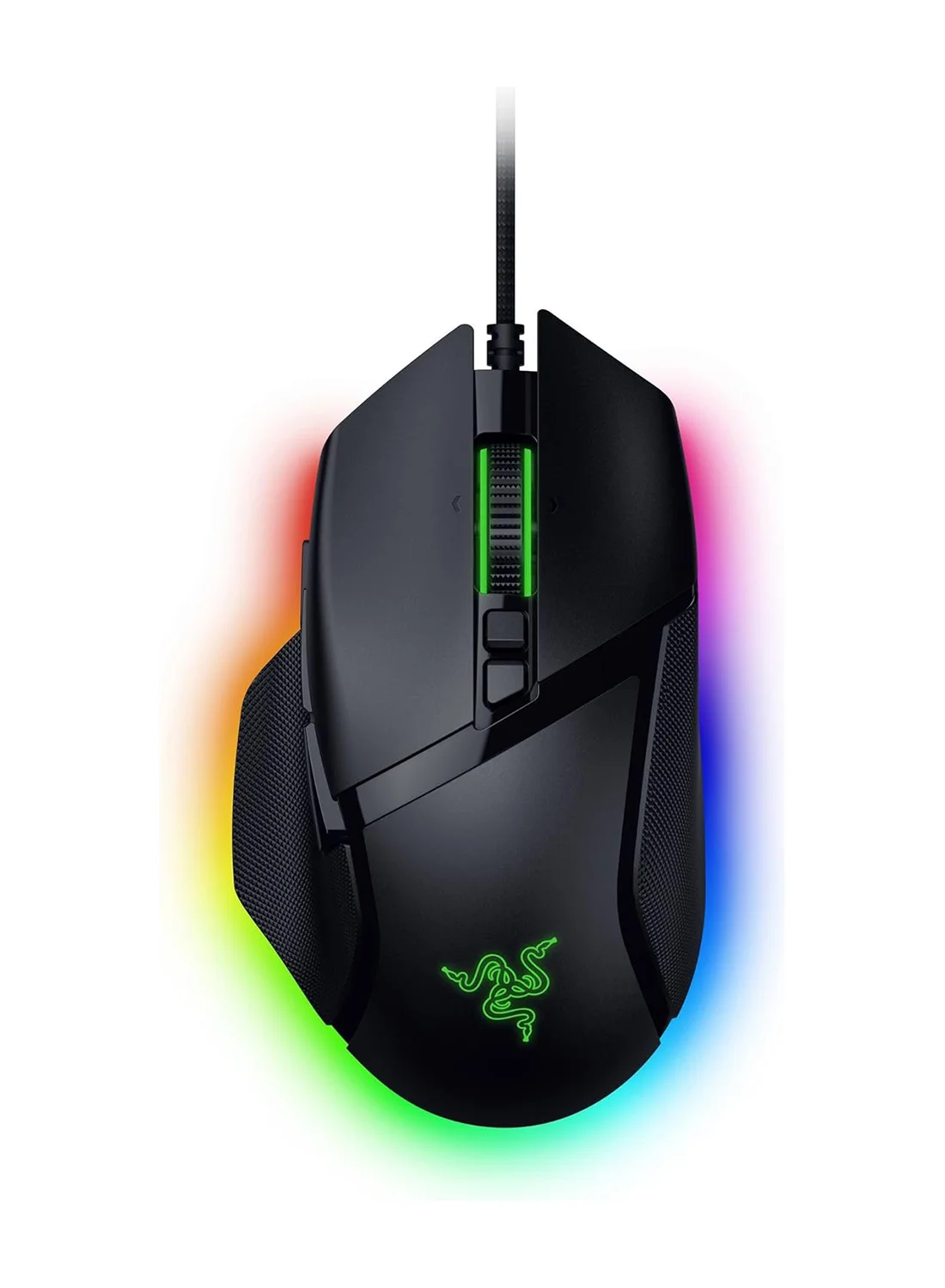 Premium Ergonomic Wired Gaming Mouse with 35K DPI Optical Sensor and 13 Customizable Controls (Black) e0fww