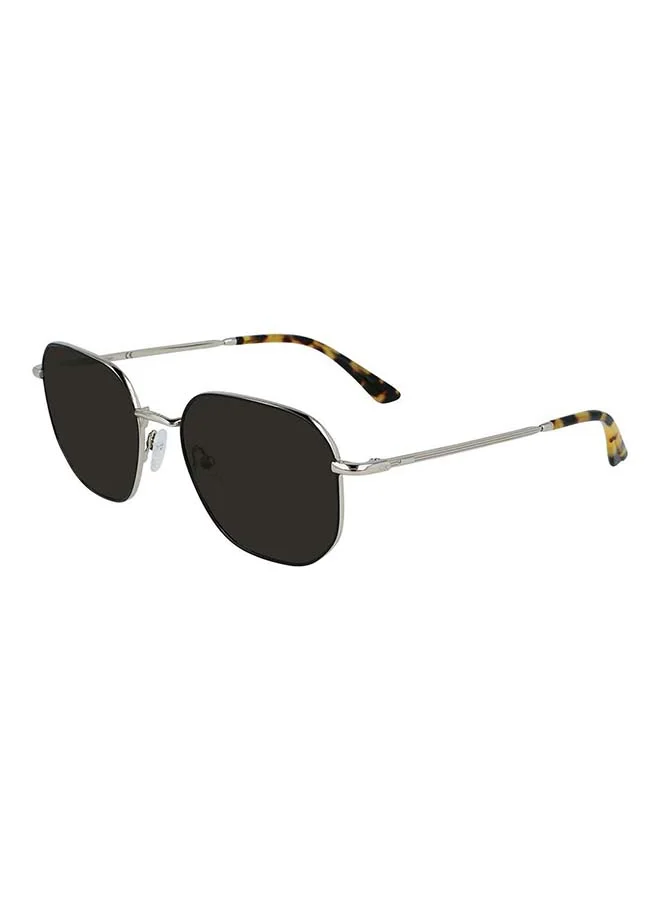 Premium Metal Rectangle Sunglasses Full Rim Unisex Eyewear (Gold, 55mm) t7q9i