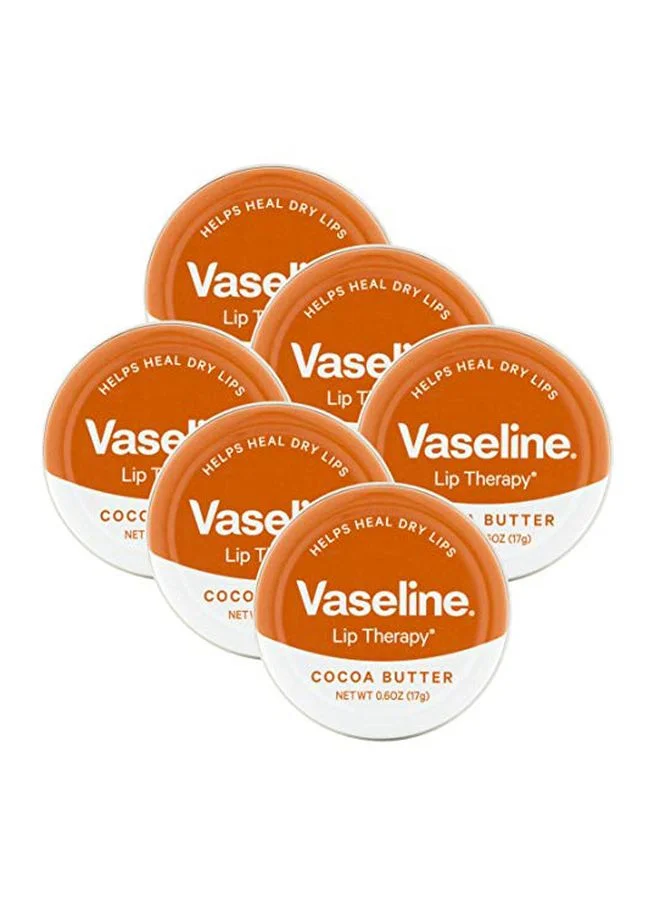 Premium Cocoa Butter Lip Therapy Moisturizing Balm Set (6-Piece, 20g) csng6
