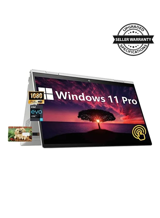 Premium 2-in-1 Convertible Business Laptop 15.6-Inch FHD Touchscreen, 12th Gen Core i7, 32GB RAM, 1TB SSD, Windows 11 Pro (Silver, 15.6-Inch) jxet1