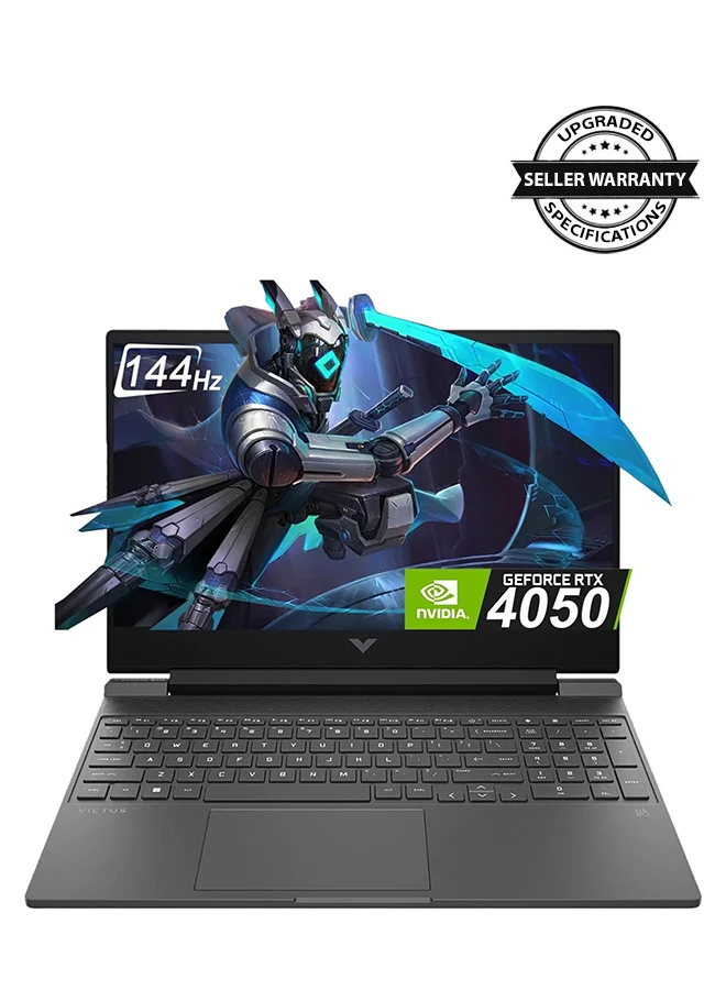 Premium Gaming Laptop 15.6-inch FHD 144Hz Display, Intel Core i5, 16GB RAM, 512GB SSD, RTX 4050 6GB Graphics, Backlit Keyboard, Windows 11 (Black) ezl3k