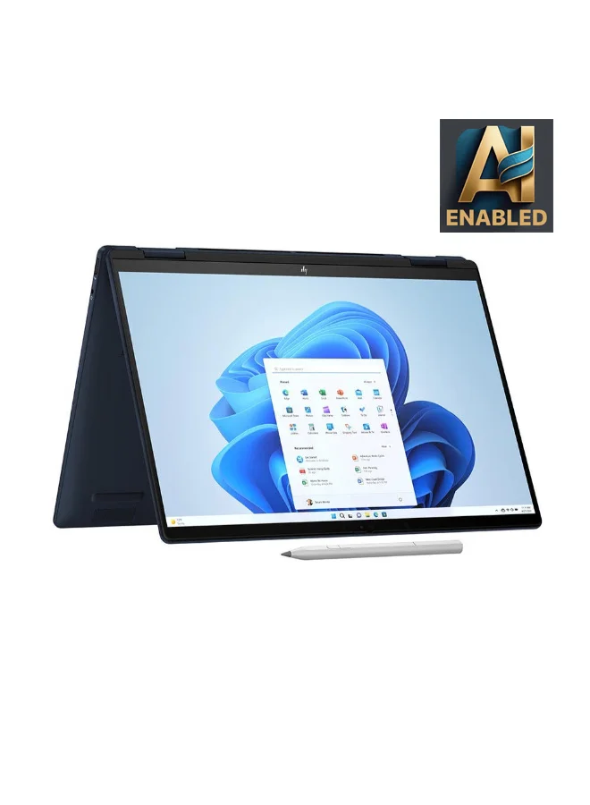 Premium 14.2-Inch Convertible Laptop, Ultra 7 Processor, 16GB RAM, 1TB SSD, Windows 11 (Blue, 14.2-Inch) 25qmw