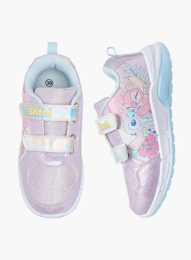 Cartoon Light-Up Sneakers for Girls Comfortable Breathable Athletic Footwear (Pink, 25 cm) yd063
