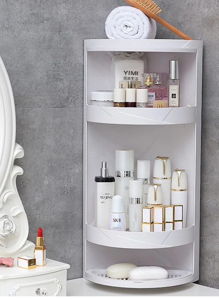 CityRiya-Long Rotating Makeup Organizer 360-Degree Cosmetic Storage Rack (Premium ABS Plastic, 30 cm Height) ow573