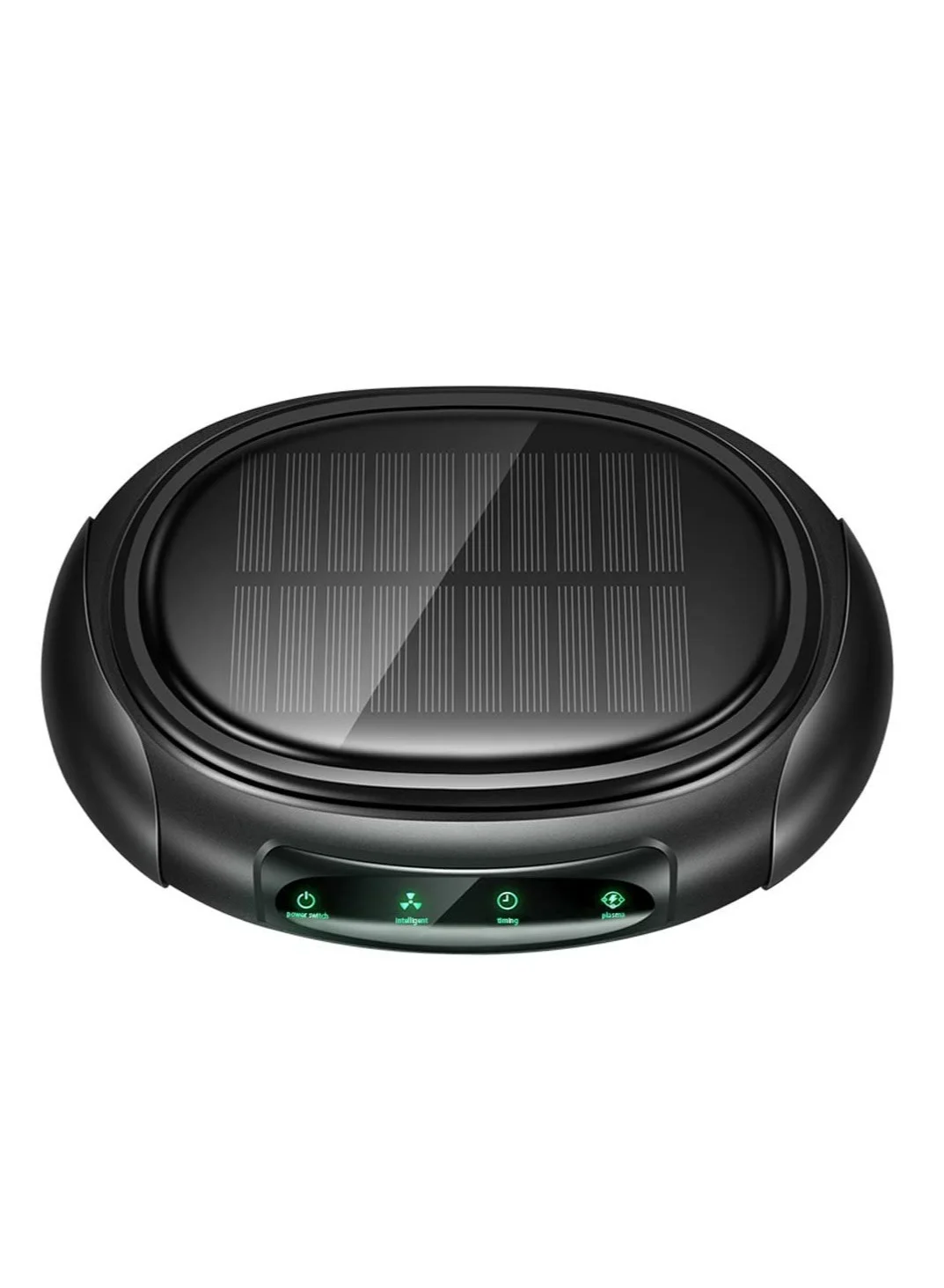 Excefore Portable Car Air Purifier Ionizer with Negative Ions and Dual Charging (Solar and USB, Compact) 9e503