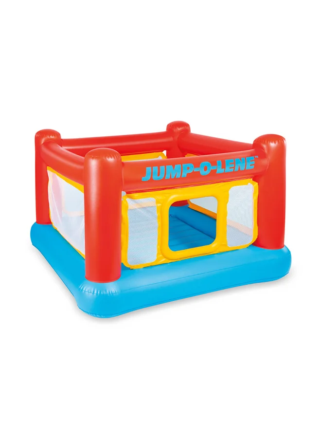 Inflatable Ring Castle Bounce House for Kids Premium Vinyl Play Structure (Clear, 174x174x112cm) 4t4dv