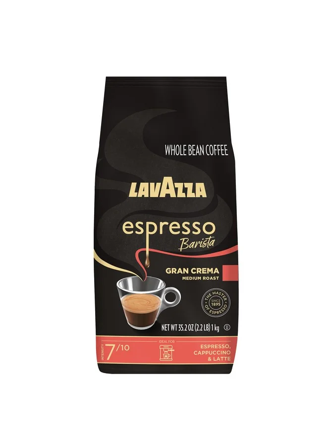 Premium Espresso Barista Gran Crema Whole Bean Coffee Blend Medium Roast (1 kg) cft3i