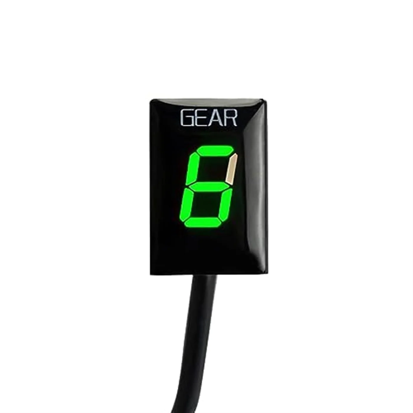 Yurefax Motorcycle Digital Gear Indicator (1-6 Speed Display) Waterproof LED Shift Lever Sensor for Motorbikes 9v9k9