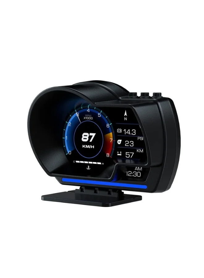 SHENGHUI Car HUD Head Up Display P6 OBD+GPS Smart Gauge Digital Speedometer (Universal Fit) bforg