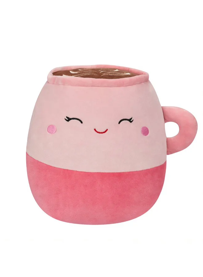Premium Soft Plush Toy Emery Pink Latte Design (35 cm) for Kids and Collectors u543f