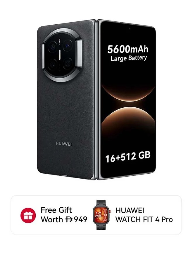 Smart Foldable Smartphone 512GB 16GB RAM Dual SIM Premium Mobile Device (Black, 8 in) ewlyc