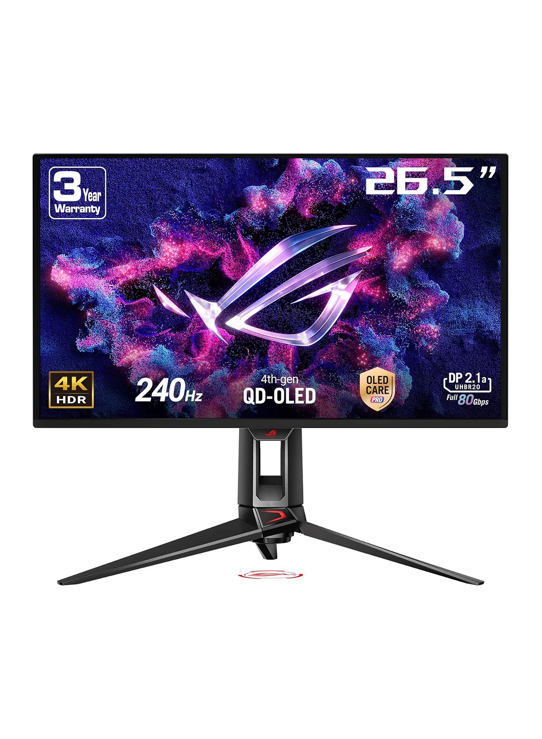 Premium 27-inch QD-OLED Gaming Monitor 4K UHD 240Hz Ultra-Fast Response Display (Black, 27-inch) 88t5c