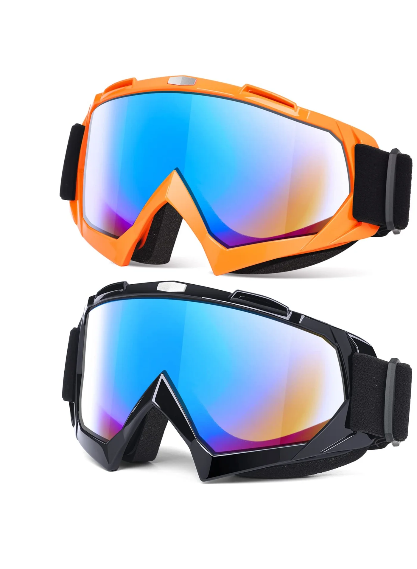 KASTWAVE Dirt Bike Goggles Premium Windproof ATV Racing Eyewear (2-Pack, Unisex) c32qu