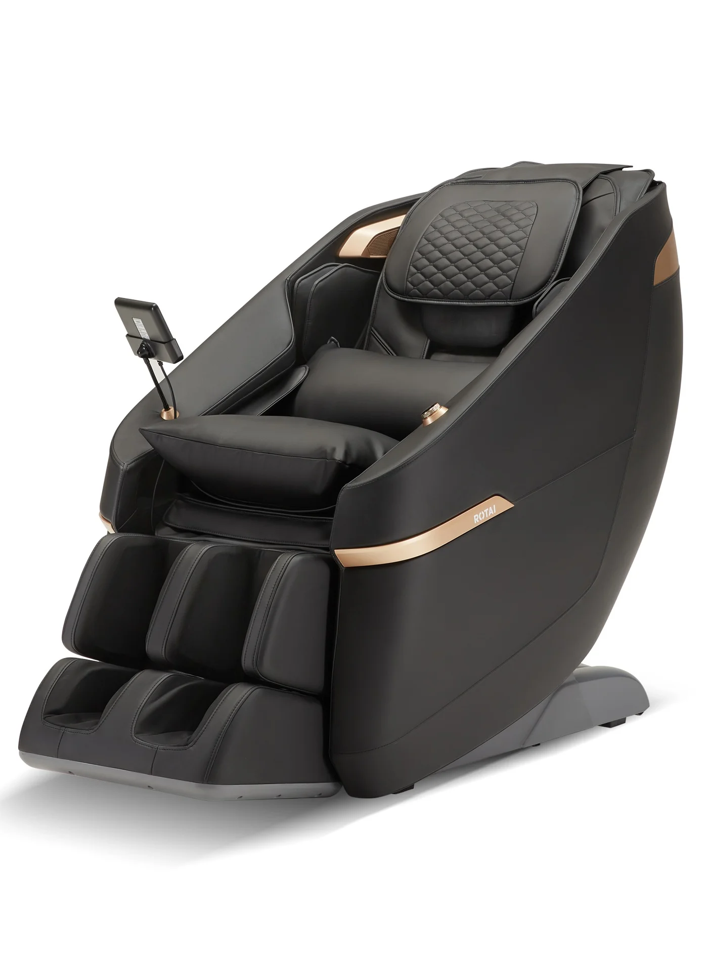ROTAI Premium Zero-Gravity Massage Chair with Heated Therapy and Intelligent Voice Control (Black) wgwlf