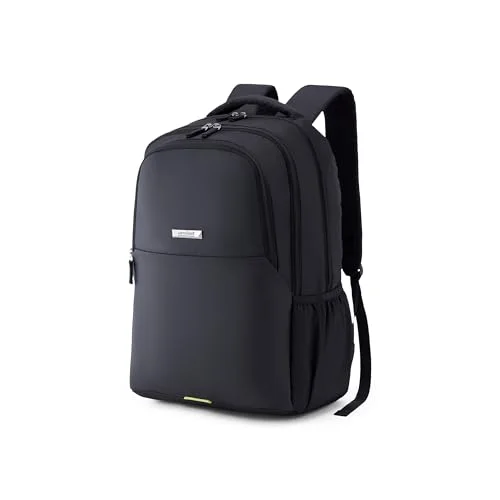 Premium Office Laptop Backpack with 15-Inch Compartment, Ergonomic Design, 33 L Capacity (Black, 33 L) bmz4c