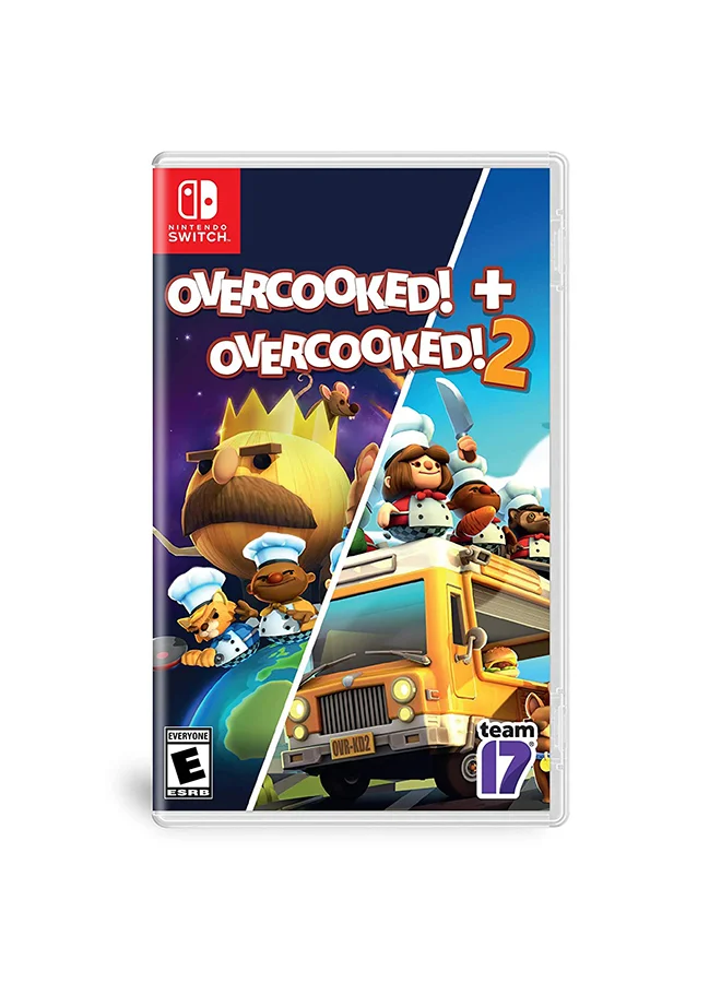Team 17 Overcooked! + Overcooked! 2 Bundle (Nintendo Switch) - Premium Co-op Cooking Simulation Game xlfnz