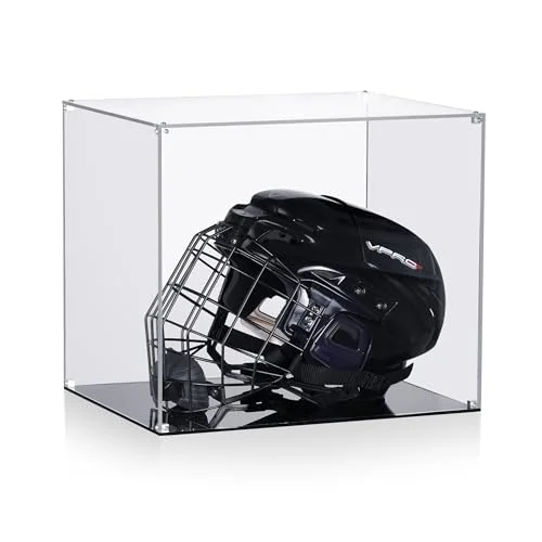 Premium Acrylic Helmet Display Case Clear Protective Storage Box for Memorabilia (38 cm x 30 cm x 33 cm) 0m7nu