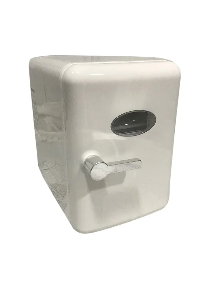 Portable Mini Personal Fridge Cooler for Car and Office (White, 4 Liter) a8j0y
