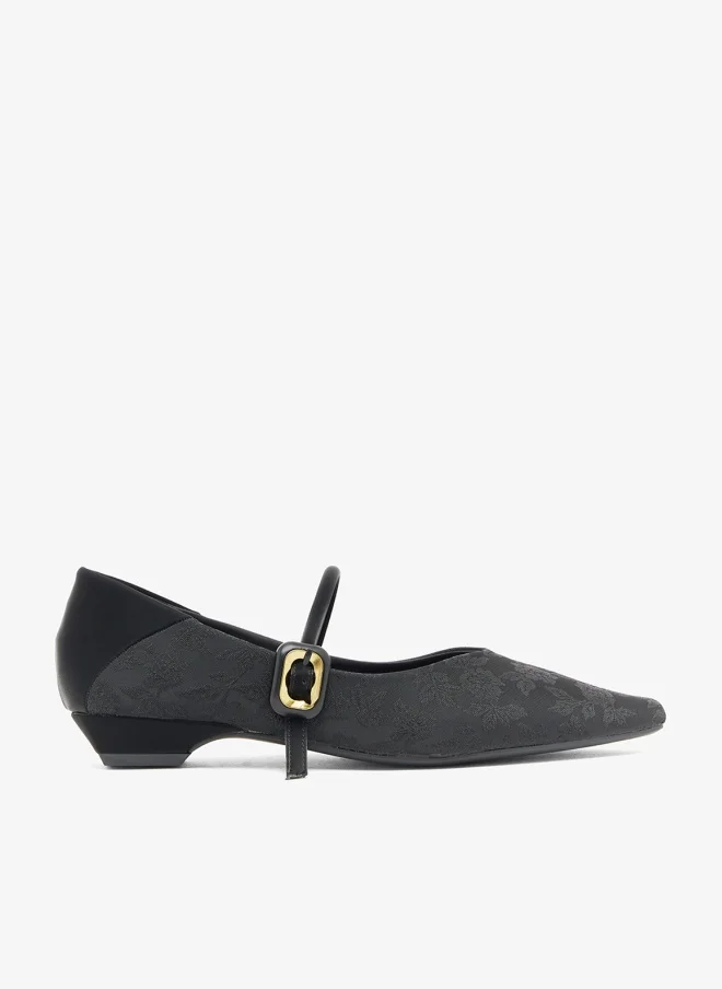 ELLA Classic Pumps Low Heel Elegant Formal Footwear for Women (Black, 38 EU) vxepu
