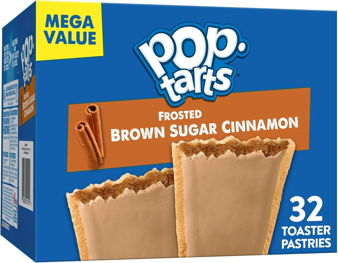 Frosted Brown Sugar Cinnamon Toaster Pastries Premium Breakfast Snack (Family Pack, 32 Count) gzugw