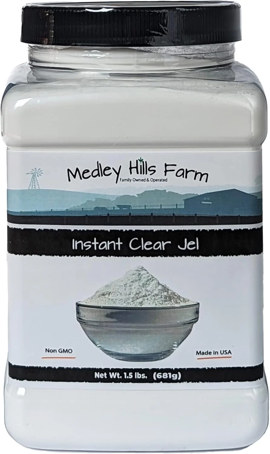 Medley Hills Farm Instant Clear Jel Thickening Powder for Canning and Baking (Clear, 680 g) qj262