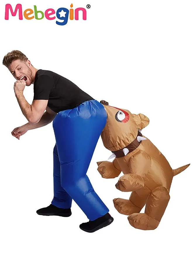 MEBEGIN Inflatable Dog Costume Funny Animal Safari Suit for Adults (150-180cm Height) ux0bt