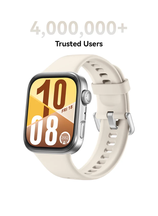 Smart FIT4 Fitness Smartwatch with 1.82-inch AMOLED Display, Heart Rate & Sleep Tracker, Multi-Sport Modes, Long-Lasting Battery (White) r2l68