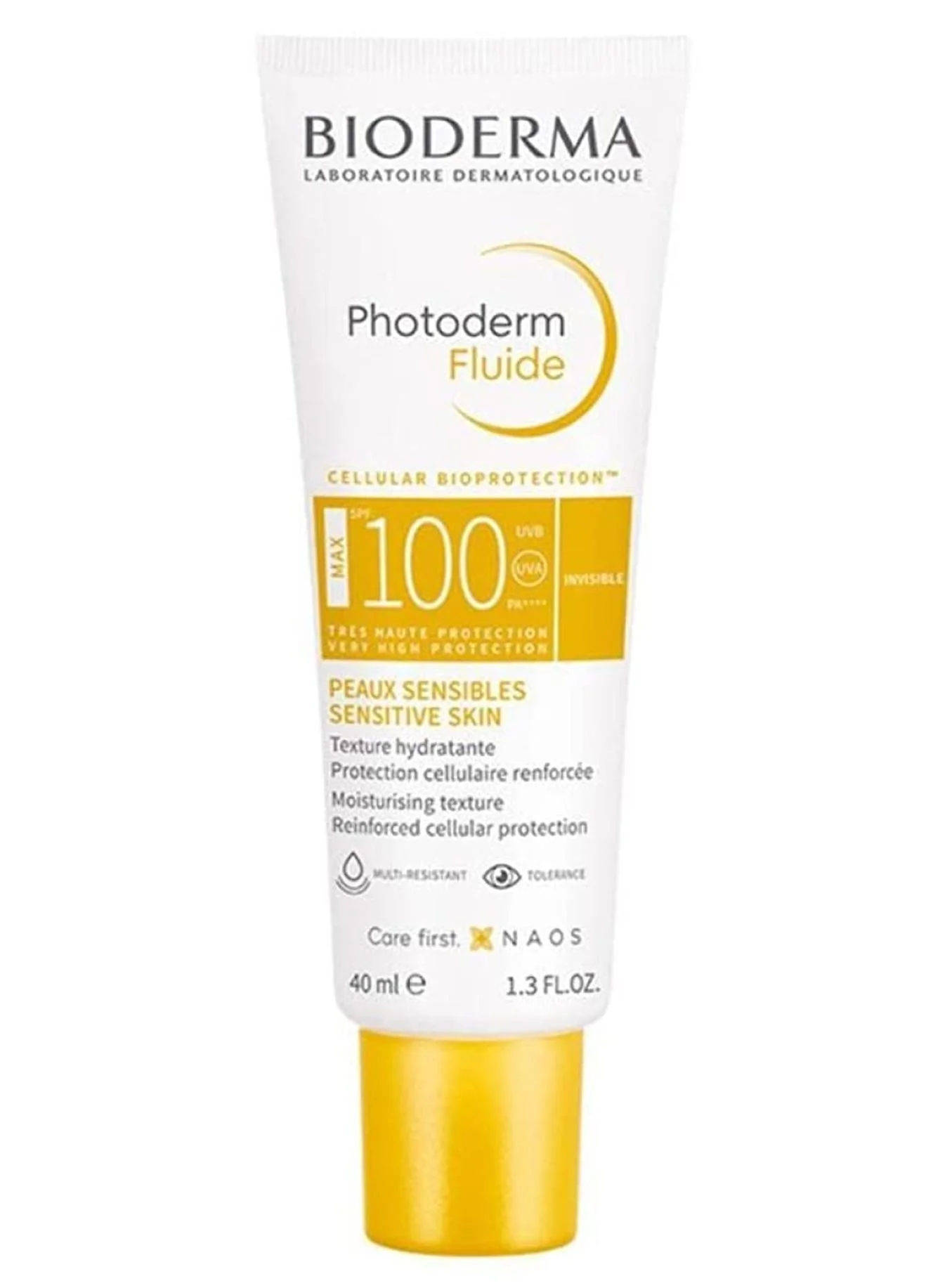 Bioderma Photoderm Max Fluid SPF 100 Invisible High Protection Sunscreen for Sensitive Skin (40 mL) rxzew