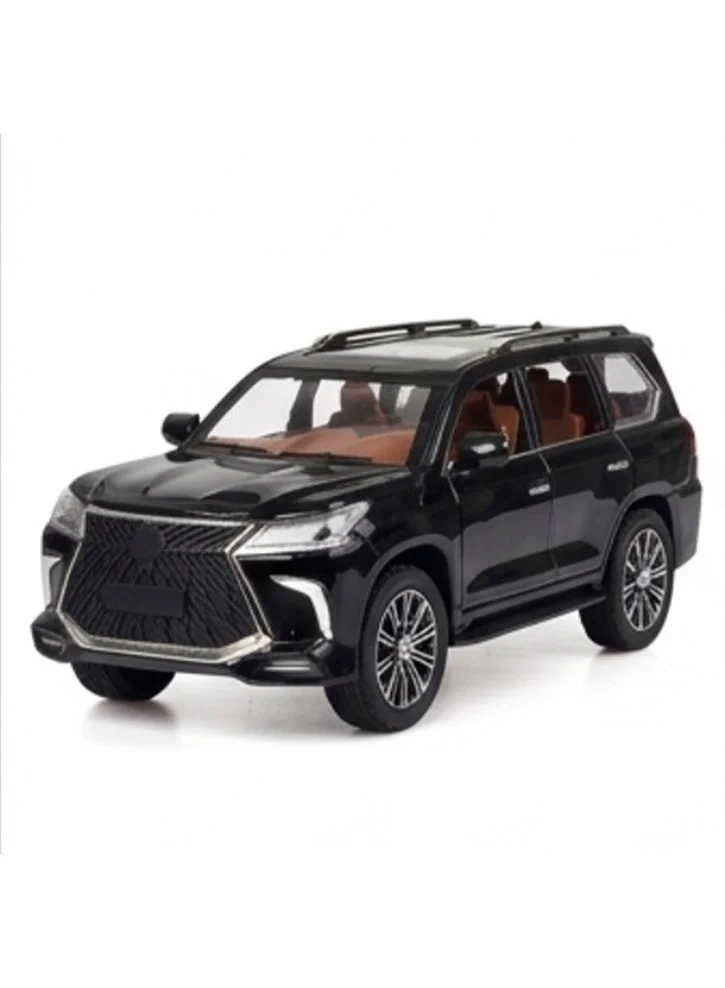 TOY GARDEN 1:24 Scale SUV Diecast Car Model Alloy Pull Back Vehicle with Sound and Light Effects (For Kids) m9xi4