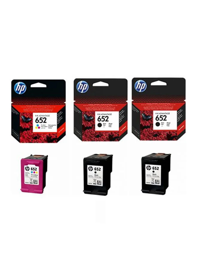Premium Ink Cartridge Set (2 Black, 1 Tricolor) Compatible Replacement for Office Printers (3-Pack) xswza