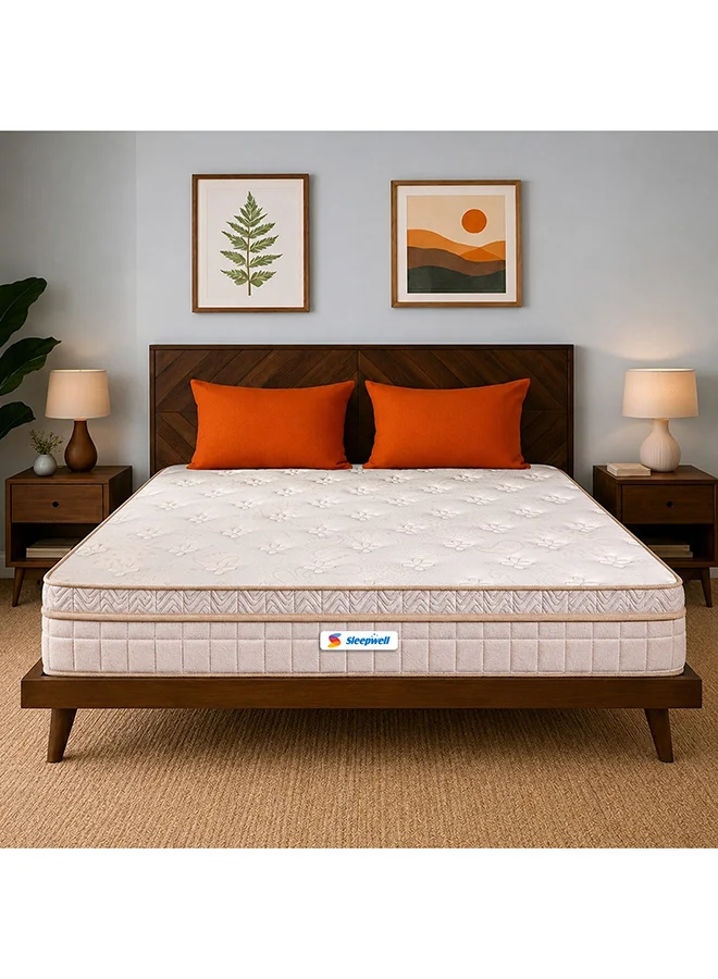 Sleepwell Fitrest Classic Acuprofile PU Foam Mattress Medium Firm (King Size, 200x150x20 cm) hh060