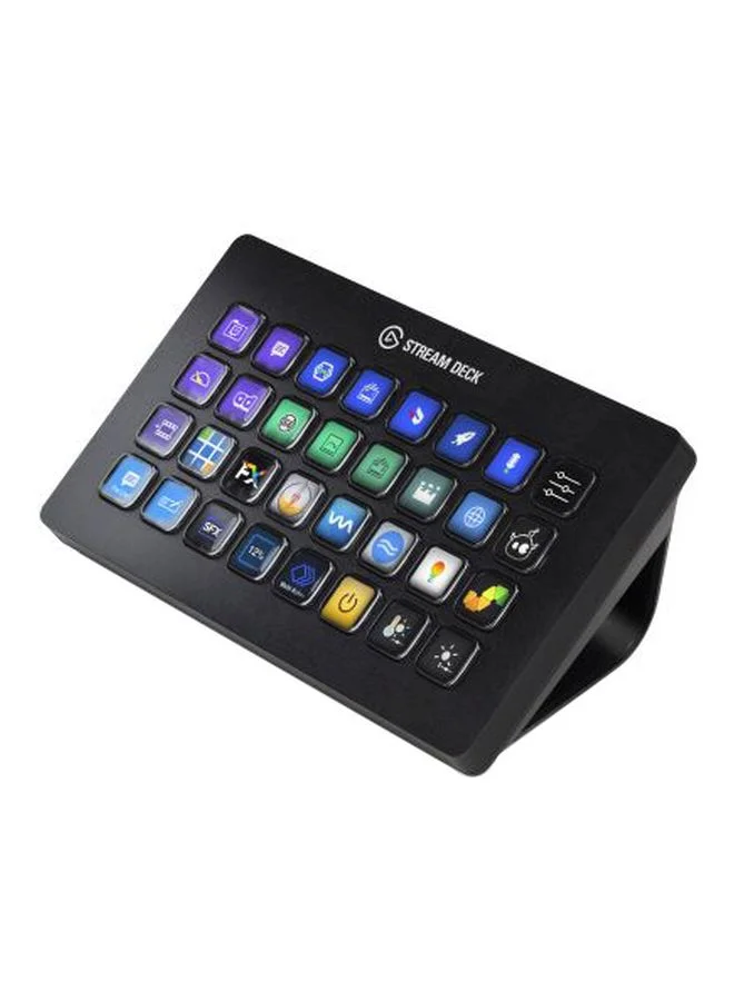 Professional Streaming Control Console with 32 Customizable LCD Keys for Content Creators and Gamers (32 Keys) z85mi