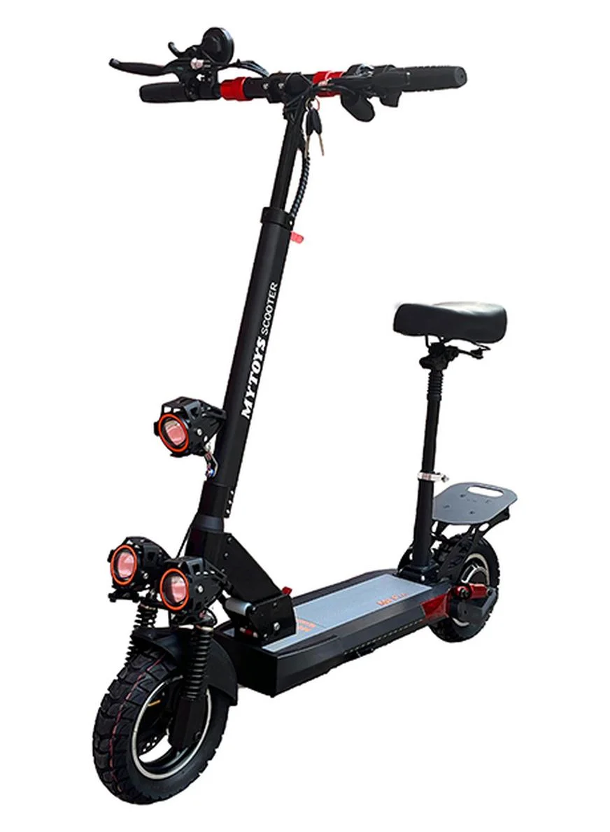 MYTOYS Electric Scooter 750W High-Speed Commuter with Removable Seat and Off-Road Tires (48V 15AH) 08z2r