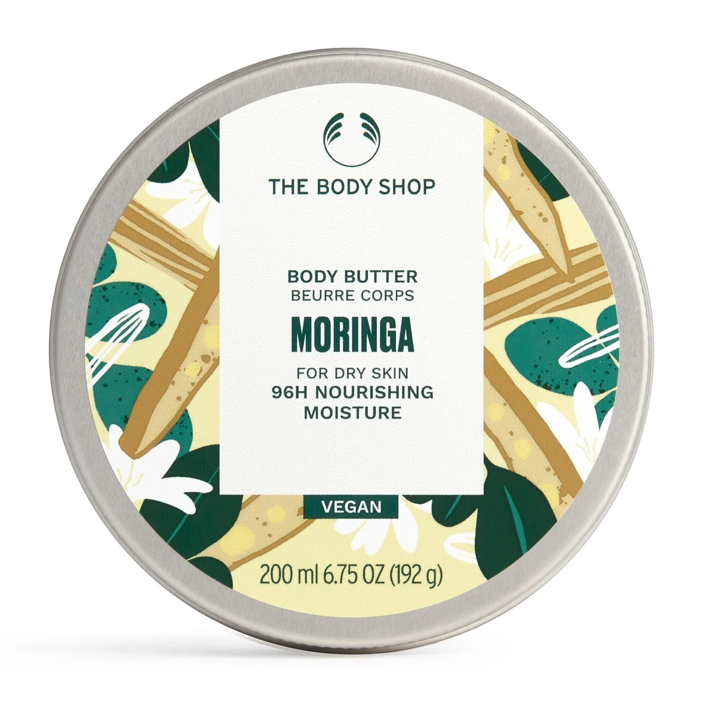 The Body Shop Moringa Body Butter Intense Nourishment Cream for Dry Skin (200 mL) rkn36