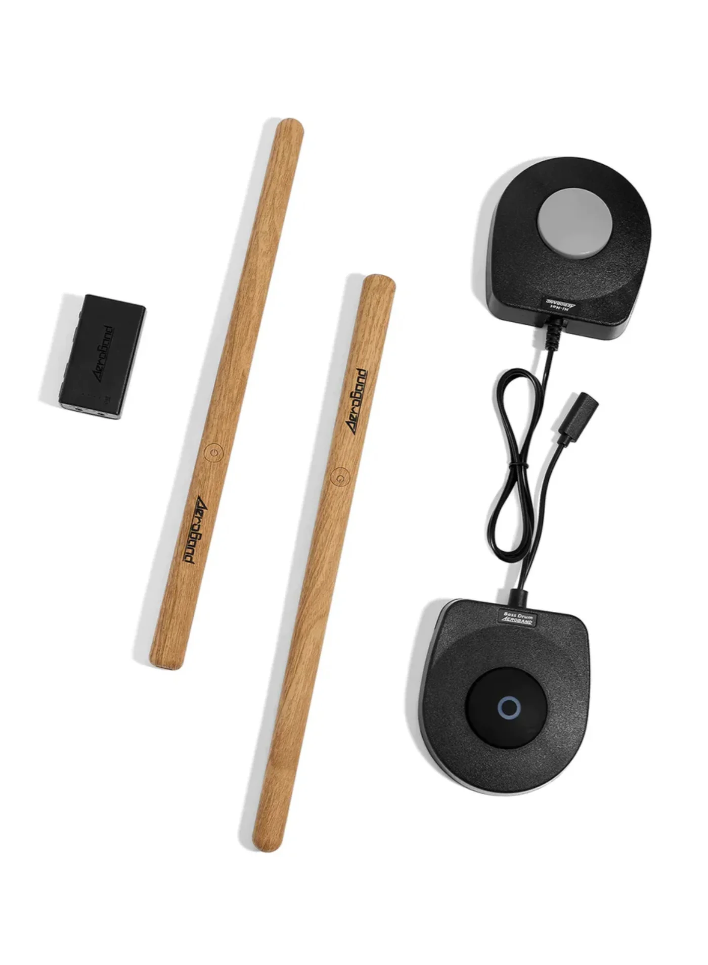 Electronic Air Drum Set with Bluetooth Adapter and Foot Pedals (Professional Portable Percussion Kit, 8 Tones, USB MIDI, Includes Earphones) l08xw
